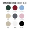 Embroidered clothing color chart - Bernese Mountain Dog Shop