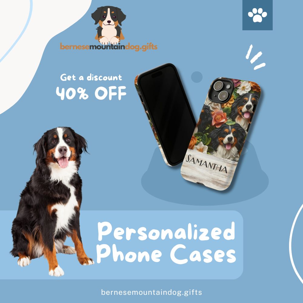 Personalized Bernese Mountain Phone Cases Collection