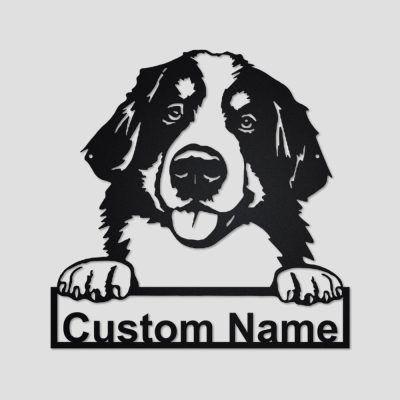 Custom Bernese Mountain Dog Metal Sign Light - Bernese Mountain Dog Shop