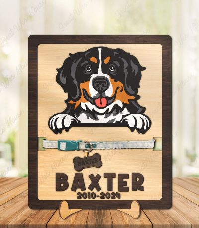 Custom Bernese Mountain Pet Memorial Picture Frame - Bernese Mountain Dog Shop