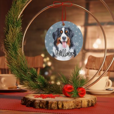 Personalized Bernese Mountain Dog Ornament - Bernese Mountain Dog Shop
